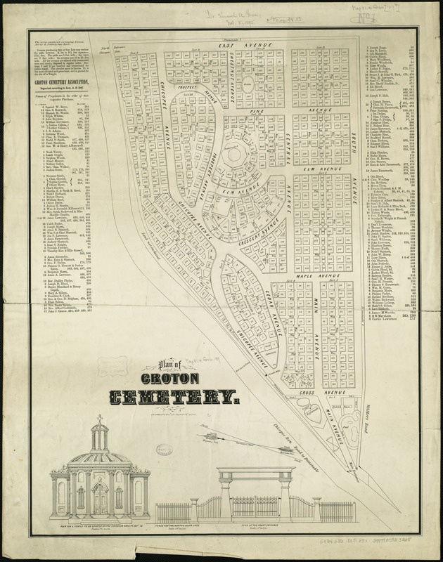 Plan of Groton Cemetery