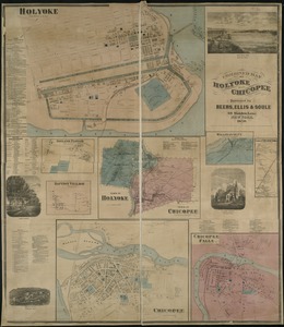 Combined map of Holyoke and Chicopee