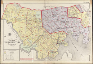 Outline & index map of Dorchester, city of Boston