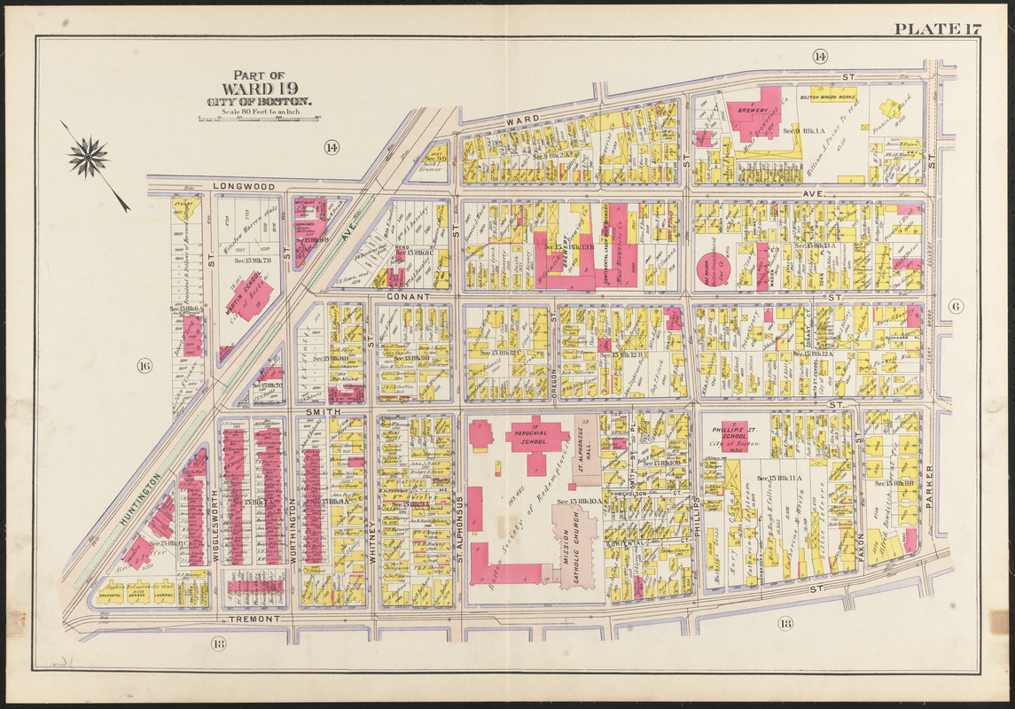 Atlas of the city of Boston, Roxbury