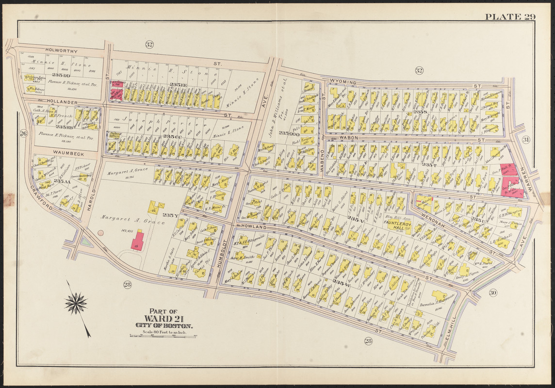 Atlas of the city of Boston, Roxbury