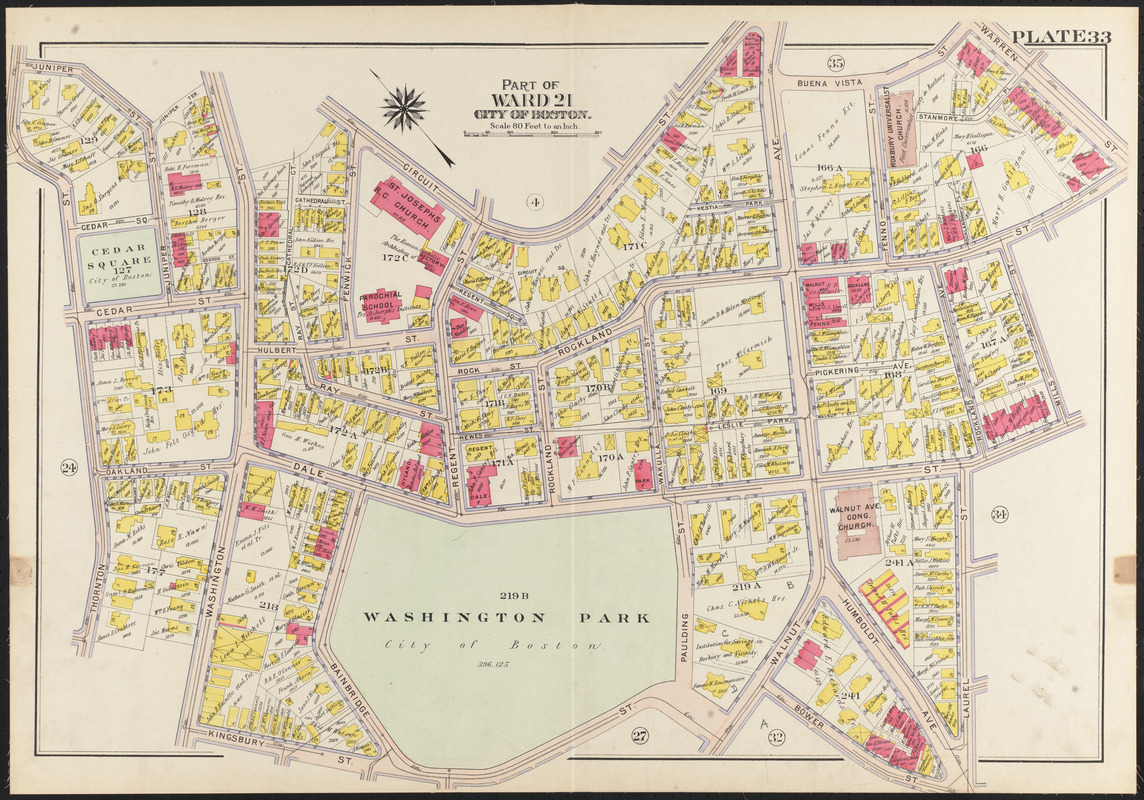 Atlas of the city of Boston, Roxbury