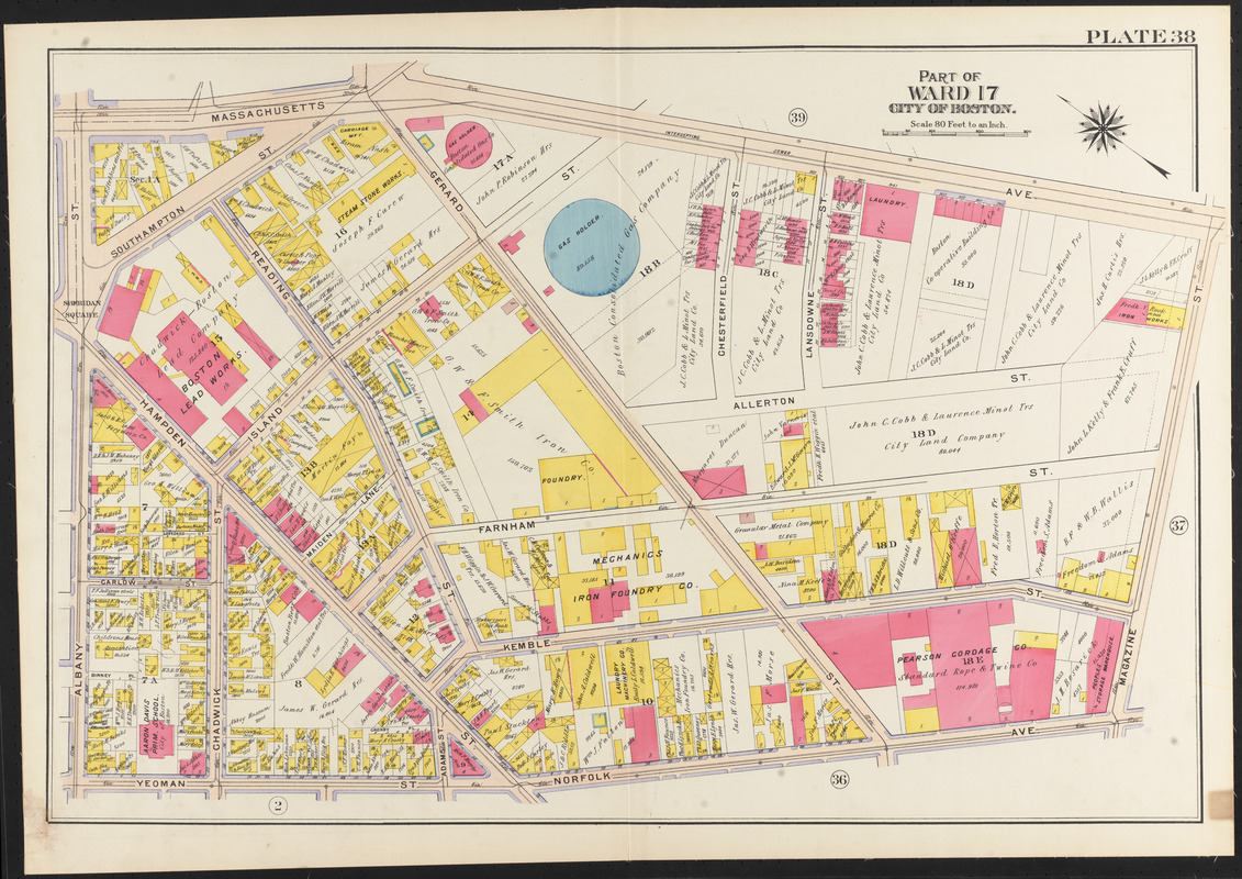 Atlas of the city of Boston, Roxbury