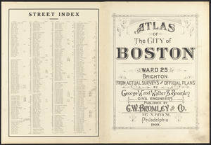 Atlas of the city of Boston : ward 25, Brighton