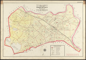 Outline and index map of Brighton, ward 25, city of Boston