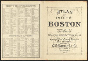 Atlas of the city of Boston : Charlestown and East Boston