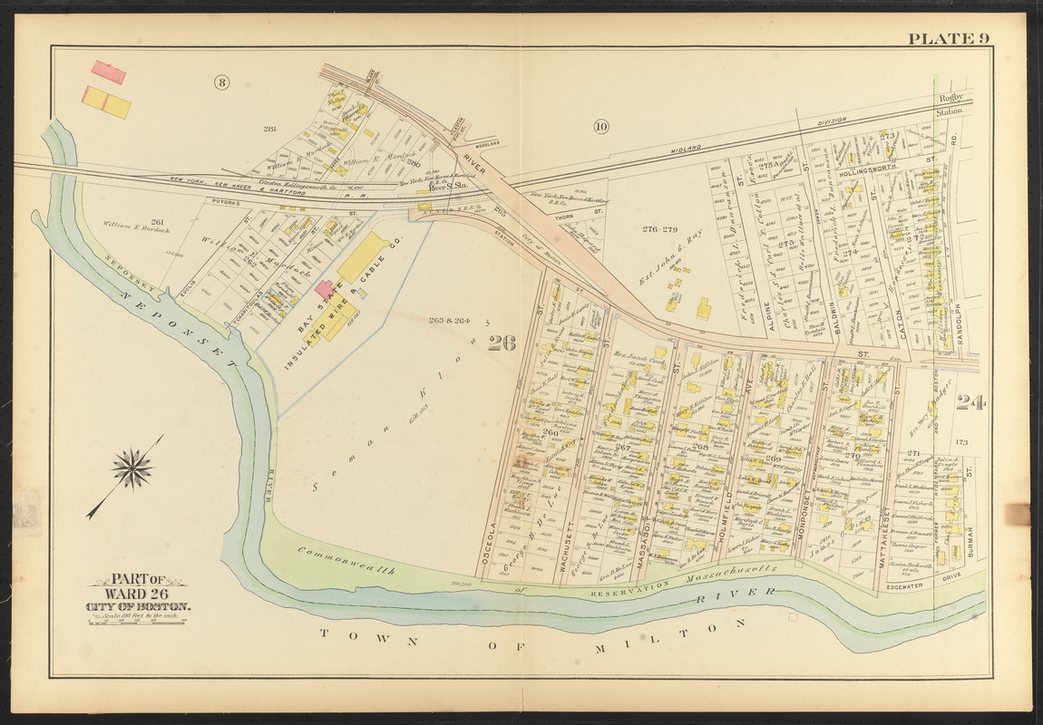 Atlas of the city of Boston, ward 26, Hyde Park : plate 9 - Digital ...