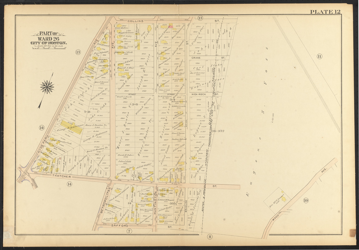 Atlas of the city of Boston, ward 26, Hyde Park - Digital Commonwealth