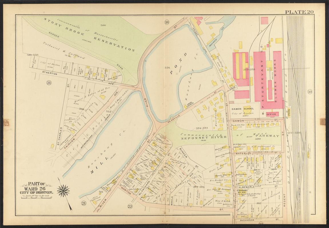 Atlas of the city of Boston, ward 26, Hyde Park