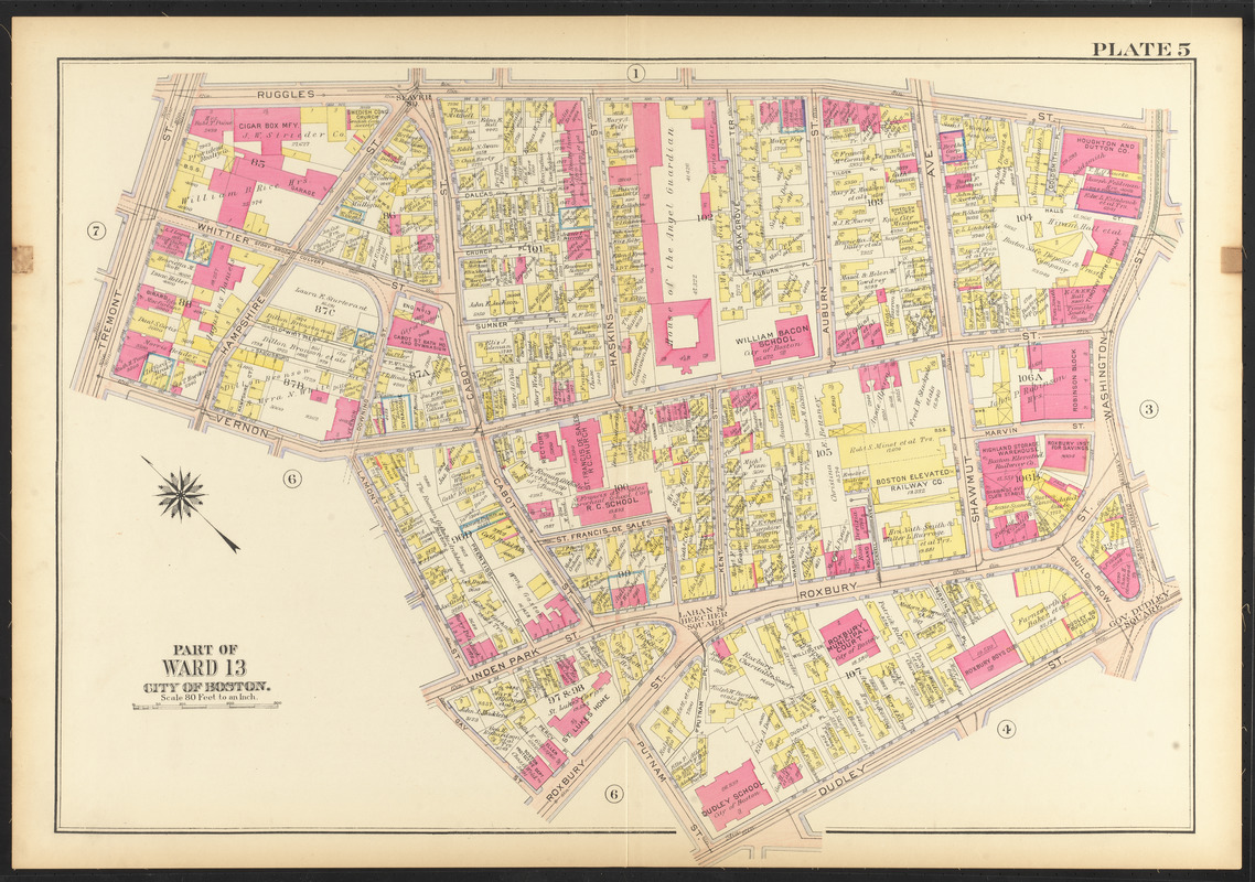 Atlas of the city of Boston, Roxbury