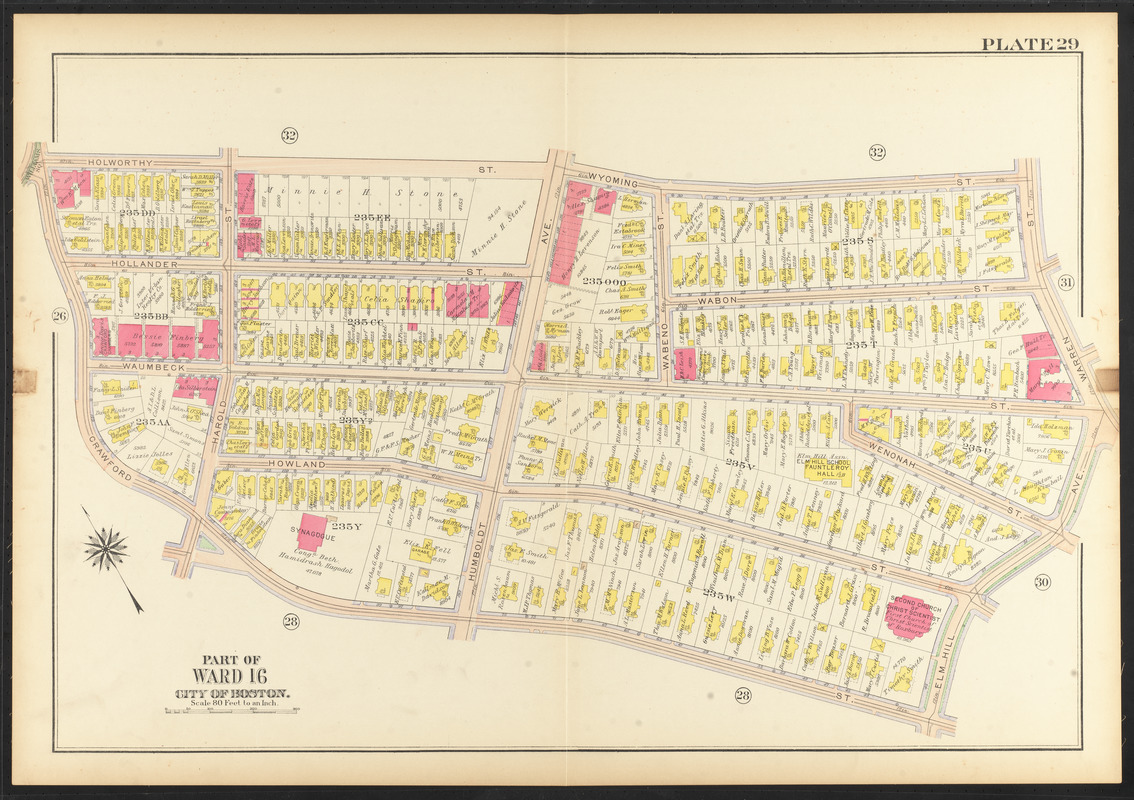 Atlas of the city of Boston, Roxbury