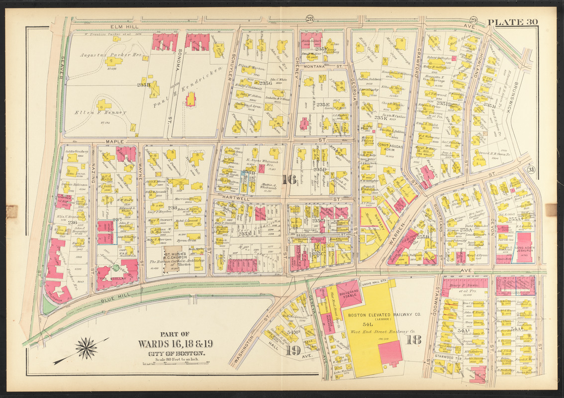 Atlas of the city of Boston, Roxbury