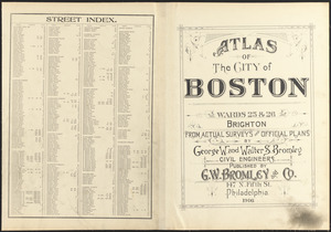 Atlas of the city of Boston : wards 25 & 26, Brighton