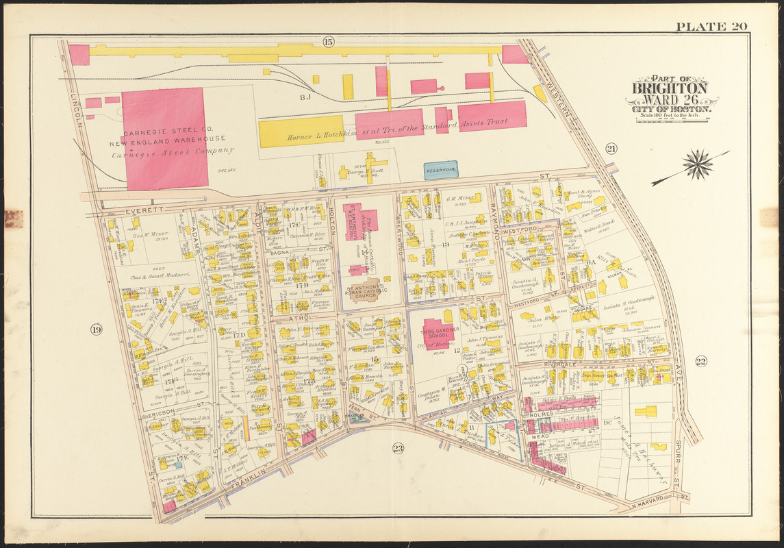 Atlas of the city of Boston, wards 25 & 26, Brighton