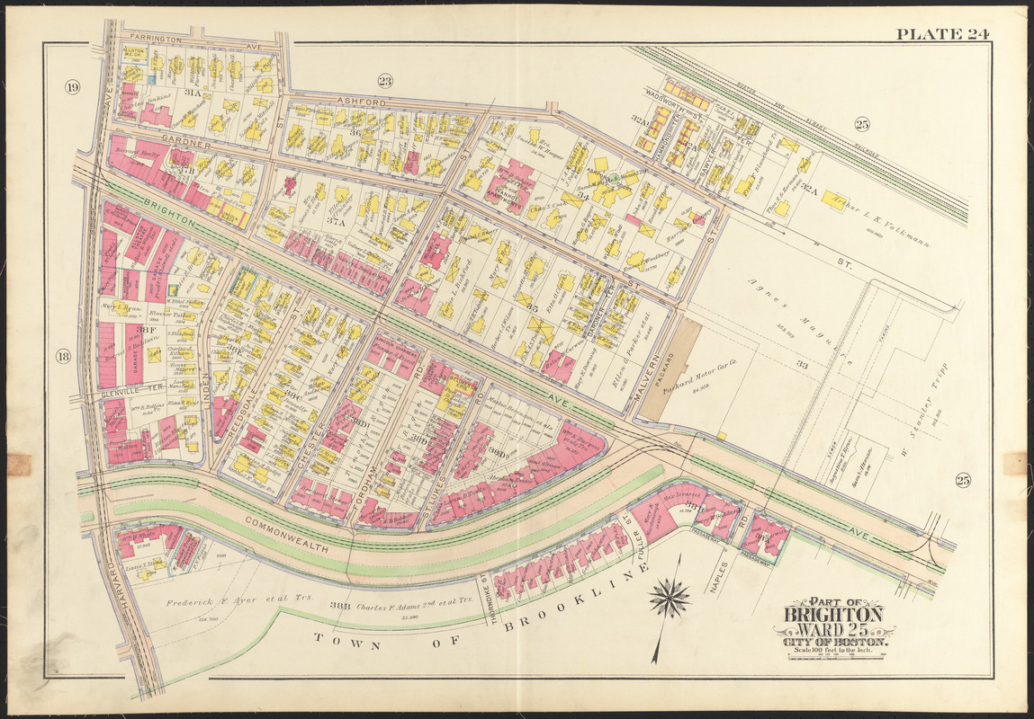 Atlas of the city of Boston, wards 25 & 26, Brighton - Digital Commonwealth