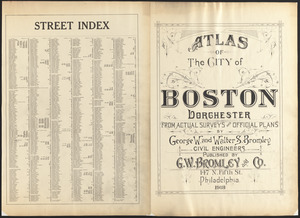Atlas of the city of Boston : Dorchester
