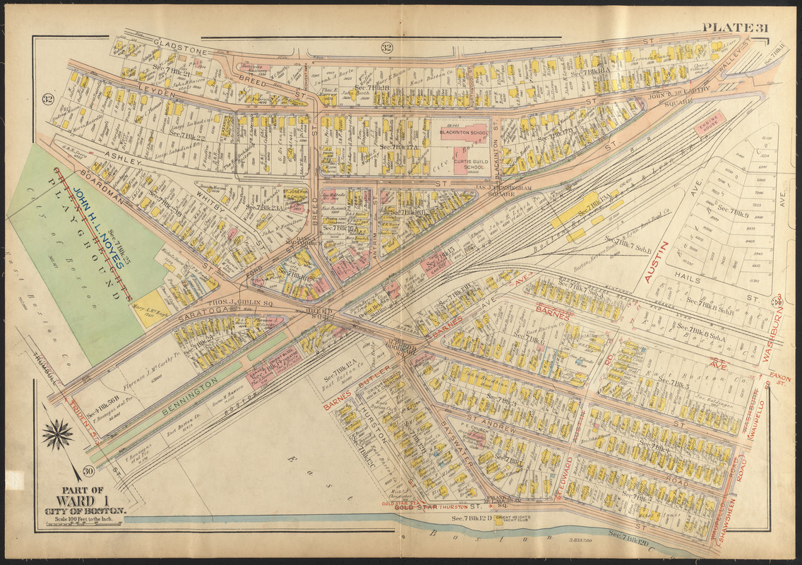 Atlas of the city of Boston, Charlestown and East Boston