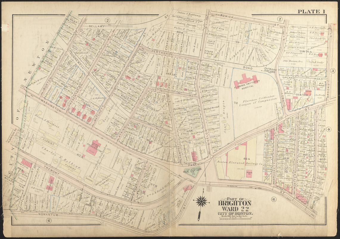 Atlas of the city of Boston, Brighton
