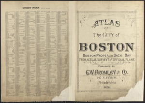 Atlas of the city of Boston : Boston proper and Back Bay