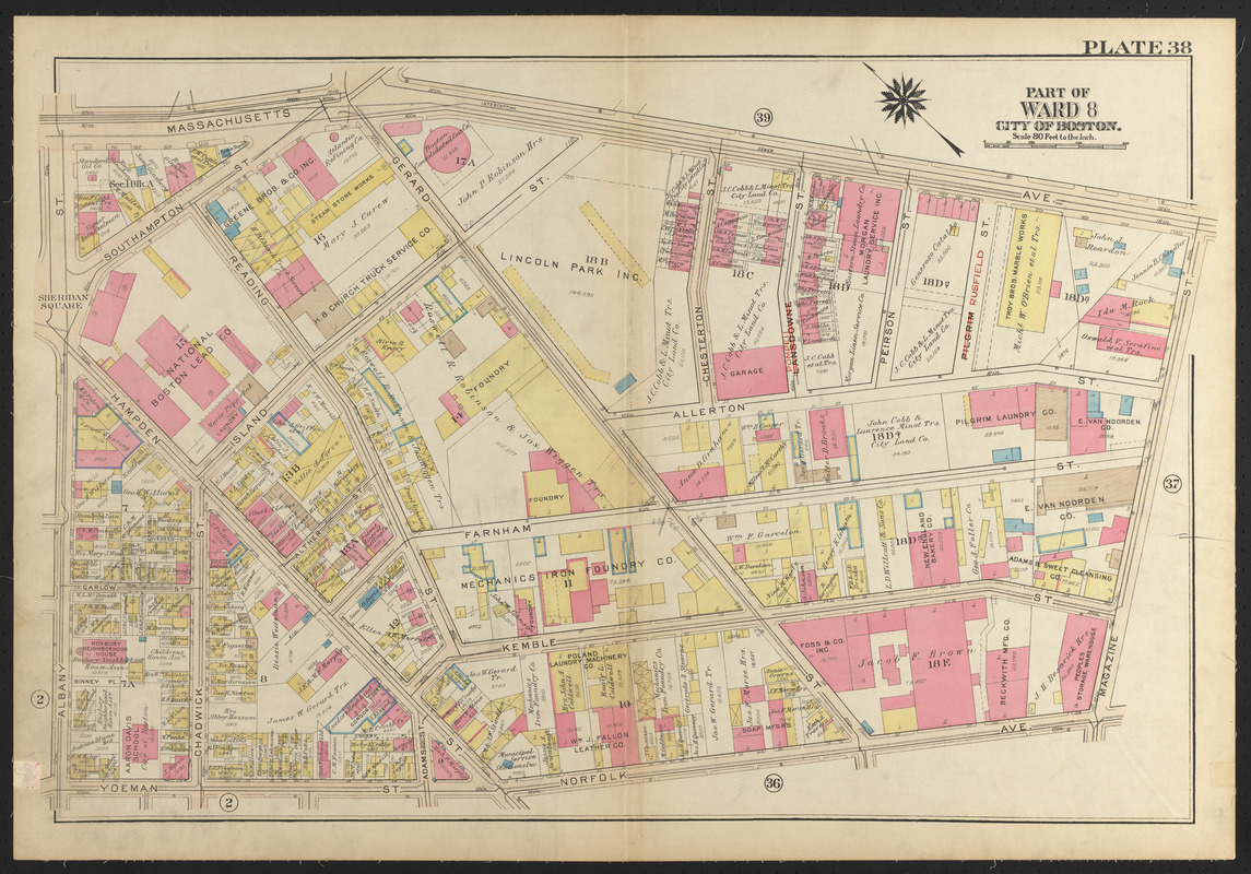 Atlas of the city of Boston, Roxbury : plate 38 - Digital Commonwealth