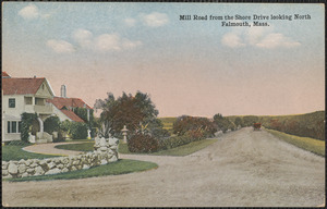 Mill Road from the Shore Drive looking North, Falmouth, Mass.