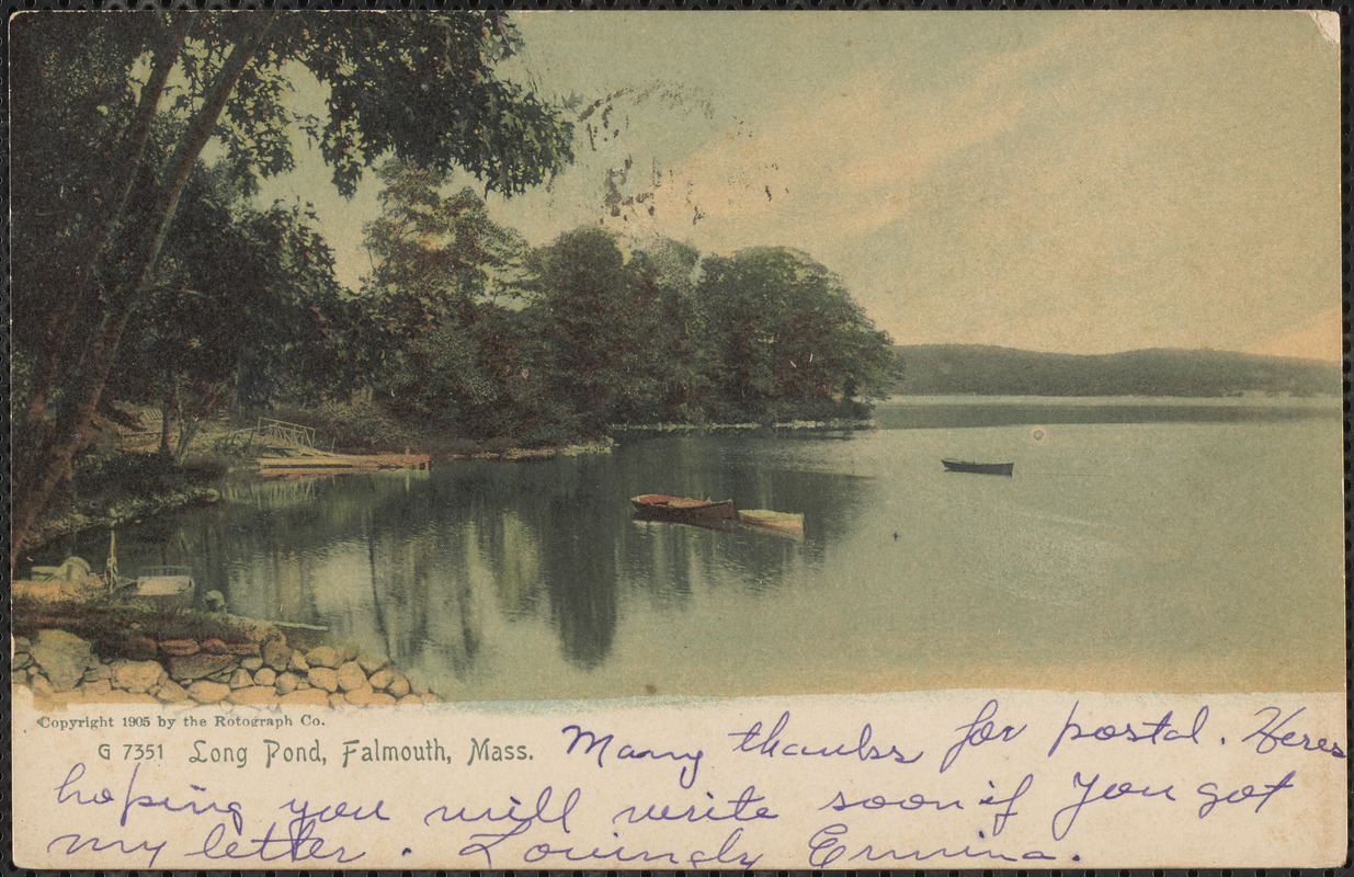 Long Pond, Falmouth, Mass. Digital Commonwealth