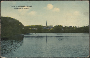 View at Shiverick Pond, Falmouth, Mass.