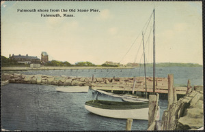 Falmouth shore from the Old Stone Pier, Falmouth, Mass.