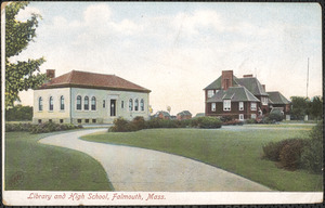 Library and High School, Falmouth, Mass.