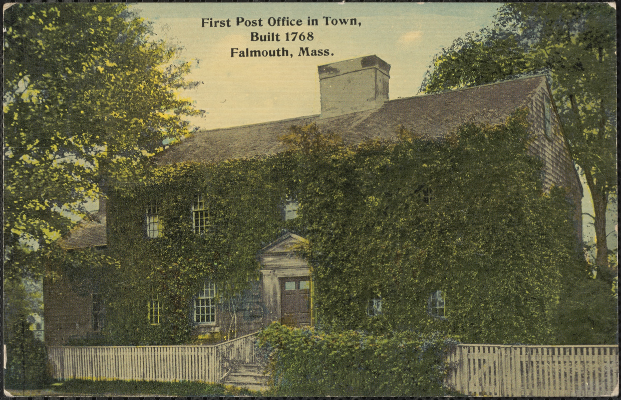First Post Office in Town, Built 1768 Falmouth, Mass. Digital