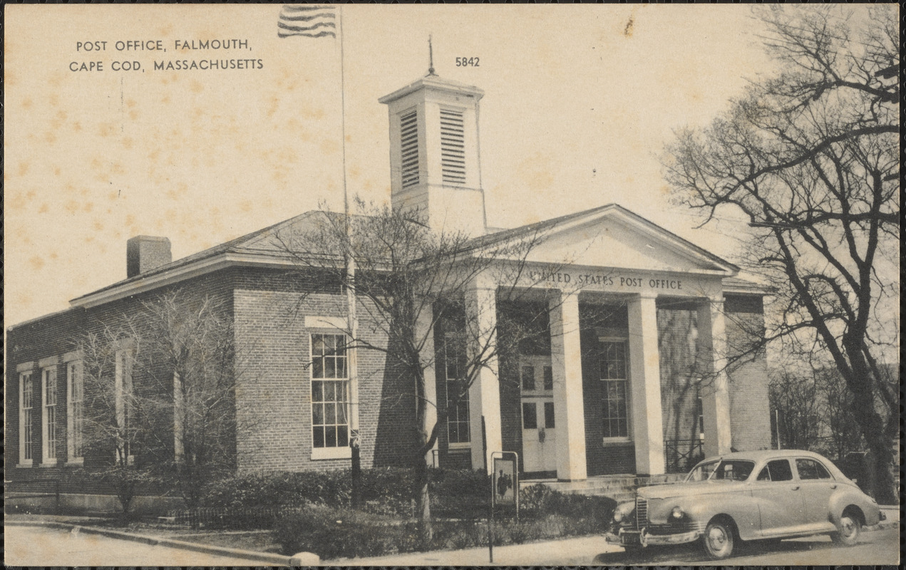Post Office, Falmouth, Cape Cod, Massachusetts Digital Commonwealth