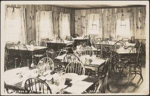 Dining Room at the Bellows, Falmouth, Mass.