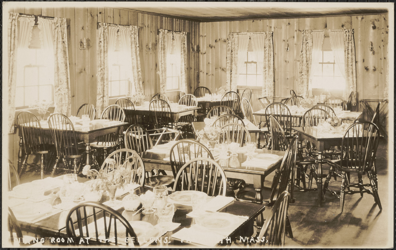 Dining Room at the Bellows, Falmouth, Mass.