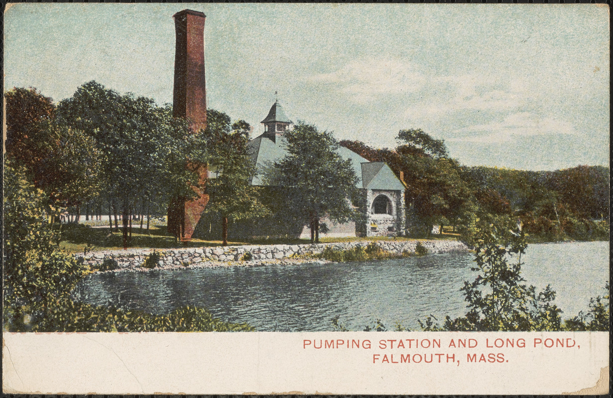 Pumping Station and Long Pond, Falmouth, Mass. Digital Commonwealth