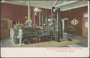 Interior of Pumping Station, Falmouth, Mass.