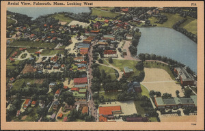 Aerial View, Falmouth, Mass., Looking West