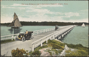 The Long Bridge on road to Menauhant, Falmouth Heights, Mass.