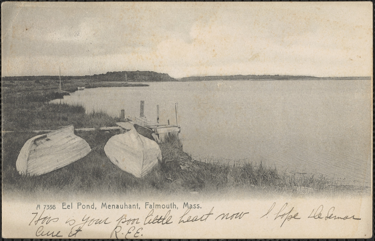 Eel Pond, Menauhant, Falmouth, Mass. Digital Commonwealth