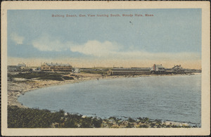 Bathing Beach, Gen. View looking South, Woods Hole, Mass.