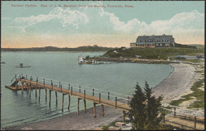 Quisset Harbor. Res. of J. G. Marshall from the Beach, Falmouth, Mass.