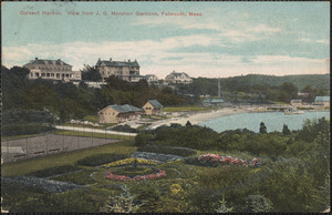 Quisset Harbor. View from J. G. Marshall Gardens, Falmouth, Mass.