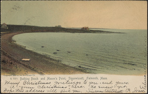 Bathing Beach and Mason's Point, Sippewissett, Falmouth, Mass.
