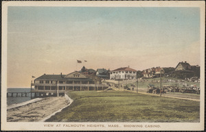 View at Falmouth Heights, Mass., Showing Casino.
