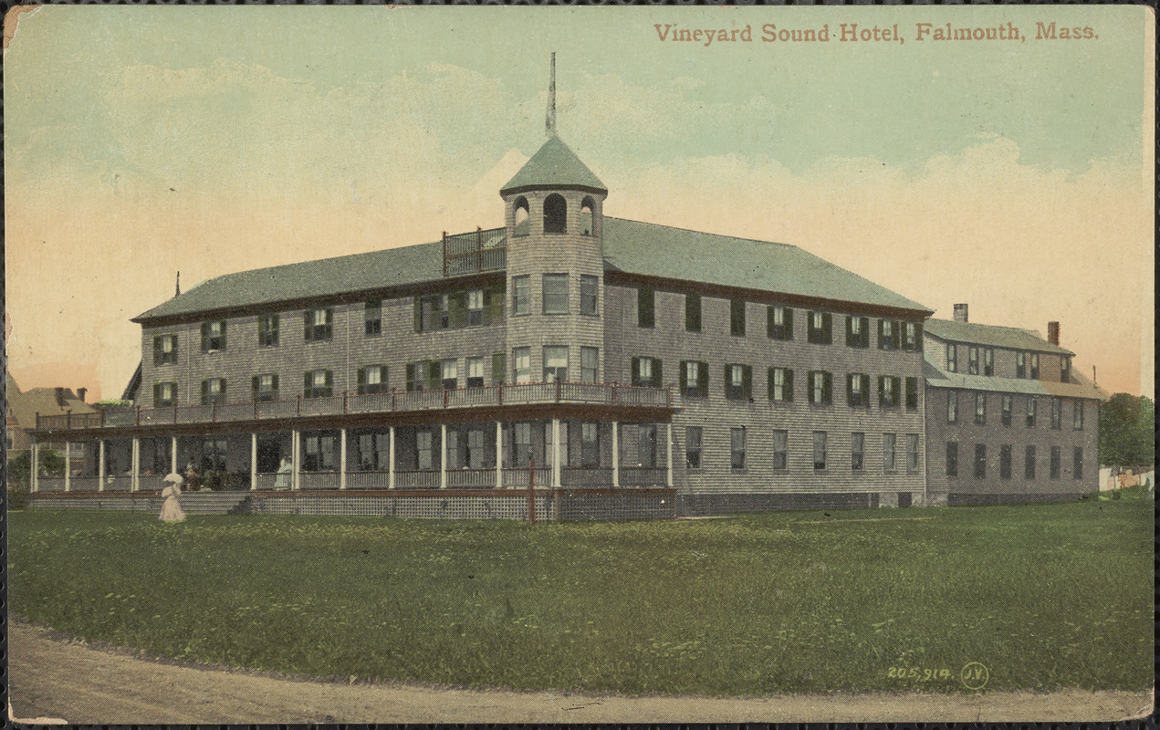 Vineyard Sound Hotel Falmouth Mass Digital Commonwealth   Image Access 800 