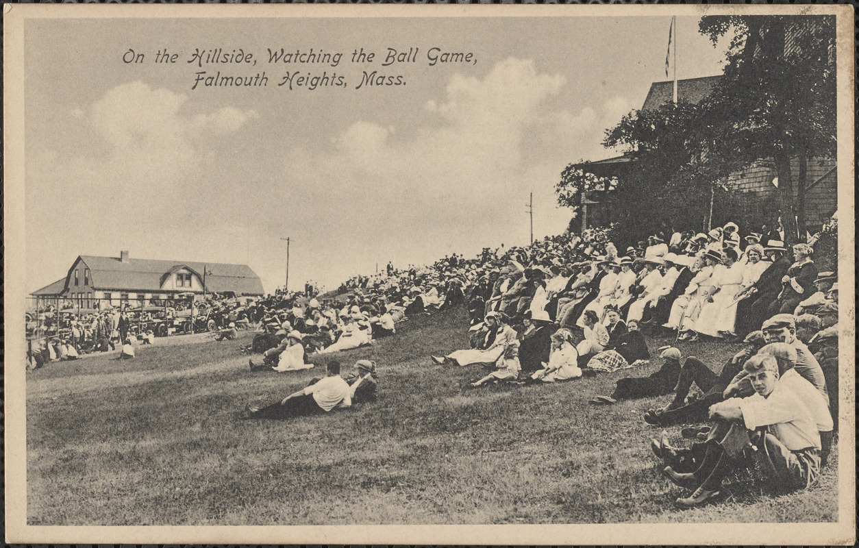 On the Hillside, Watching the Ball Game, Falmouth Heights, Mass.