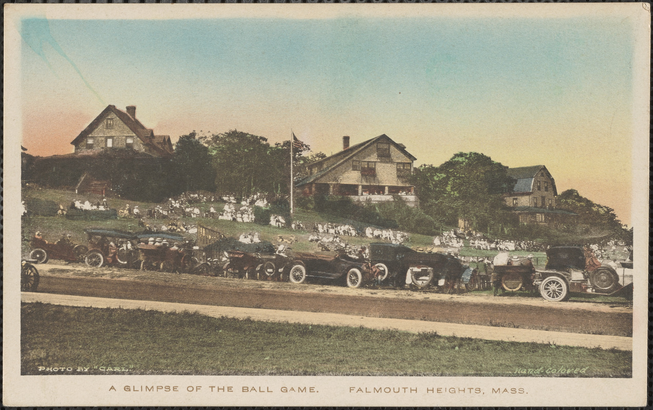 A Glimpse of the Ball Game. Falmouth Heights, Mass.