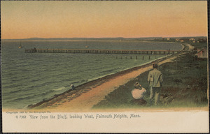 View from the Bluff, looking West, Falmouth Heights, Mass.