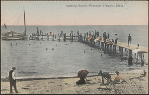 Bathing Beach, Falmouth Heights, Mass.