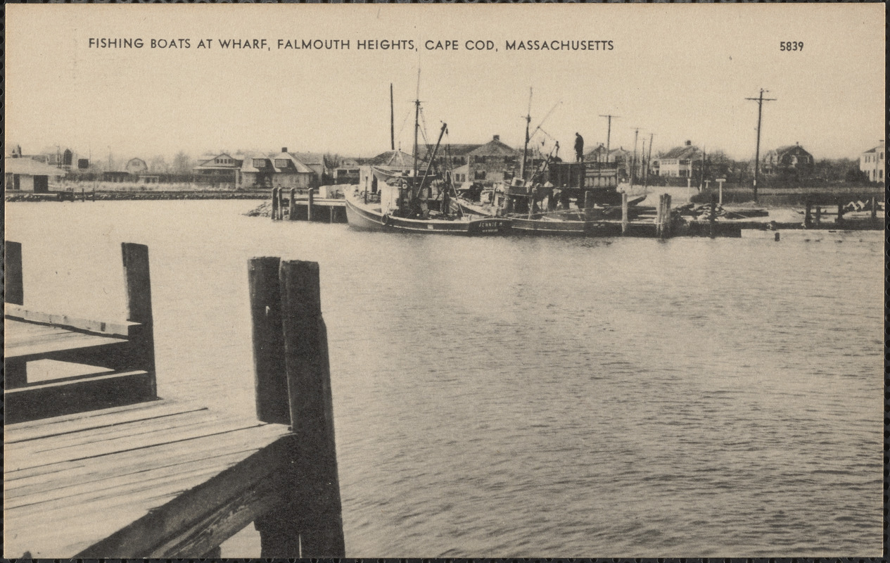 Fishing Boats at Wharf, Falmouth Heights, Cape Cod, Massachusetts