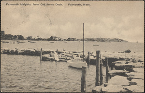 Falmouth Heights, from Old Stone Dock, Falmouth, Mass.